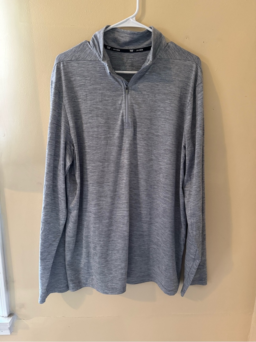 🎄5 for $20 Tek Gear Women’s Gray Heather Quarter-Zip Pullover Size L